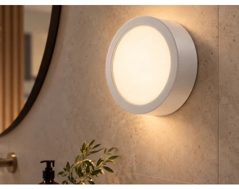 Stropní/nástěnné LED osvětlení Nexxo 12 cm, bílé kulaté