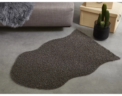 Imitace kůže Alva 50x80 cm, antracitová