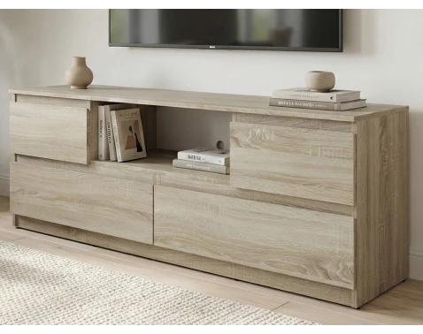 TV skříňka Carlos, dub sonoma, šířka 140 cm