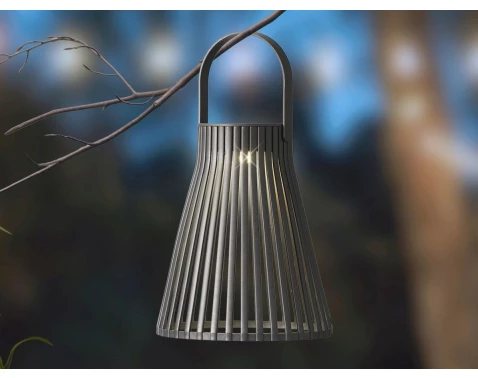 Solární lucerna 14,5x18,5 cm, černá