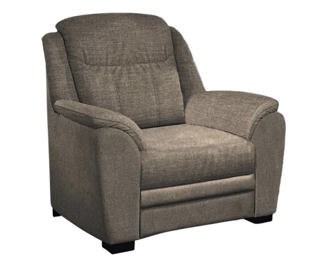 Křeslo Bruno, šedo-hnědá látka