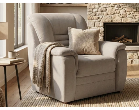 Křeslo Merlin, béžová látka