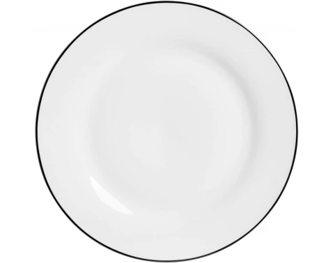 Mělký talíř 27 cm Lineo, bílý