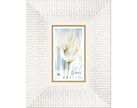 Fotorámeček Glamour 10x15 cm, bílý