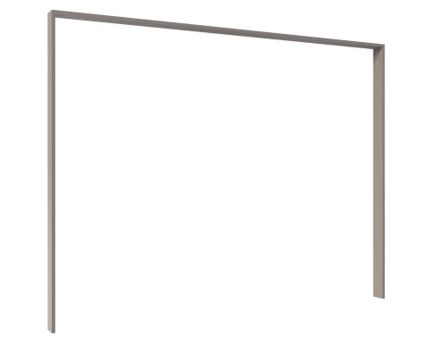 Paspartový rám k šatní skříni Düsseldorf, 273 cm, šedá sahara