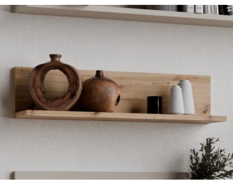 Police na zeď Asko Living, 60 cm, dub artisan