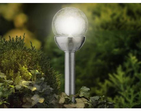 Solární lampa Koule 8x30 cm, efekt praskliny