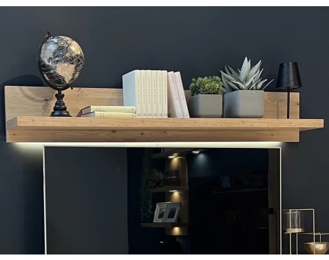 Nástěnná police Bolus 150 cm, dub artisan