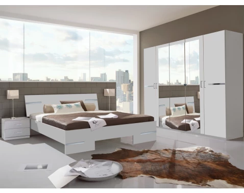 Sestava ložnice Anna 180x200 cm, bílá