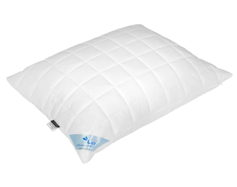 Polštář Mona Lucy Silver 70x90 cm, se stříbrem, prošívaný