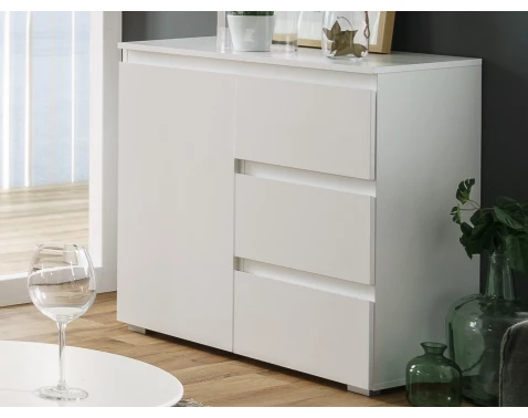 Komoda se zásuvkami Image 80 cm, bílá