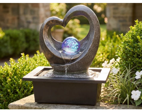 Vodní fontána LED RGB Lumineo srdce