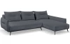 Rohová sedací souprava Dream, kouřově šedá látka, pravý roh