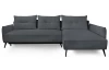 Rohová sedací souprava Dream, kouřově šedá látka, pravý roh
