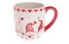 Vánoční hrnek Skřítci 550 ml, červený