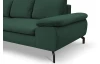 Rohová sedací souprava Vespa, lahvově zelená látka, levý roh