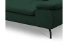 Rohová sedací souprava Vespa, lahvově zelená látka, levý roh