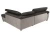Rohová sedací souprava Speedway, béžová/šedá látka, pravý roh