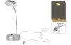 Stolní LED lampa USB, stříbrná