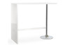Barový stůl Party 120x60 cm, bílý lesk