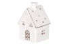 Vánoční dekorace Domeček s LED osvětlením, bílý porcelán