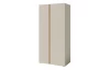 Šatní skříň Lucky, 90 cm, béžová/olejovaný dub