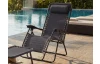 Polohovatelné zahradní křeslo Hannover, černé