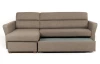 Rohová sedací souprava Livia, světle hnědá látka, levý roh