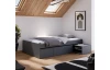 Postel s úložnými zásuvkami Assisi 120x200 cm, antracitová
