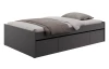 Postel s úložnými zásuvkami Assisi 120x200 cm, antracitová