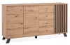 Široká komoda Merida, 160 cm, dub artisan/antracit
