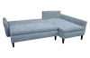 Rohová sedací souprava Danny, šedo-modrá látka