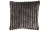 Dekorační polštář Isabel 45x45 cm, antracitový, žebrovaný