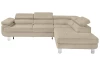 Rohová sedací souprava Lotos, béžová tkanina, pravý roh