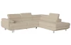 Rohová sedací souprava Lotos, béžová tkanina, pravý roh
