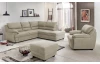 Rohová sedací souprava Nebolo, béžová látka, pravý roh