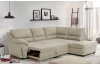 Rohová sedací souprava Nebolo, béžová látka, pravý roh