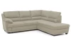 Rohová sedací souprava Nebolo, béžová látka, pravý roh