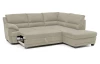 Rohová sedací souprava Nebolo, béžová látka, pravý roh