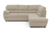 Rohová sedací souprava Nebolo, béžová látka, pravý roh