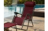Polohovatelné zahradní křeslo Hannover, červené