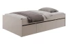 Postel s úložnými zásuvkami Assisi 120x200 cm, béžová kašmír