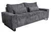 Trojmístná pohovka Cassino, ocelově šedá tkanina