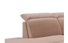 Rohová sedačka Glow, světle lososová látka, levý roh