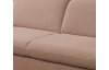 Rohová sedačka Glow, světle lososová látka, levý roh