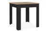 Jídelní stůl se šuplíkem Sandvika 80x80 cm, dub artisan/černý