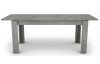 Jídelní stůl Inter 160x80 cm, šedý beton, rozkládací