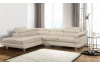 Rohová sedací souprava Lotos, béžová tkanina, levý roh