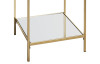 Čtvercový odkládací stolek Porto 39x39 cm, zlatý