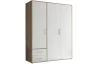 Šatní skříň Valencia,155 cm, dub sonoma/bílá